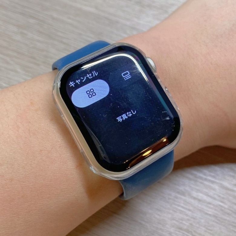 LINEの画像を開いたApple Watch