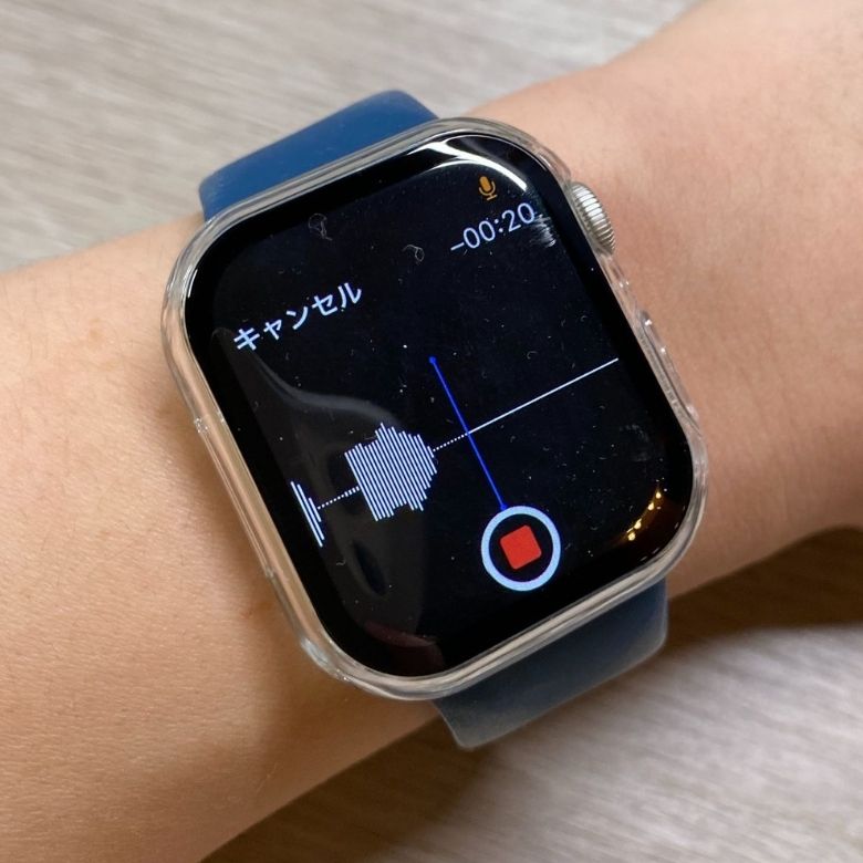 LINEのボイスメッセージを表示したApple Watch