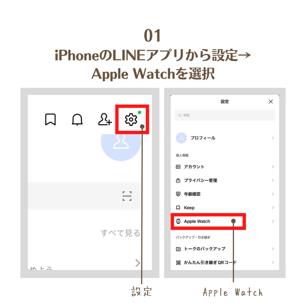 LINE定型分の設定方法１