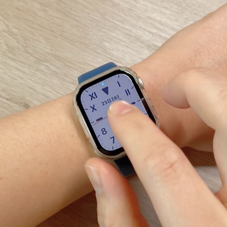 防水ロックをオンにしたApple Watch