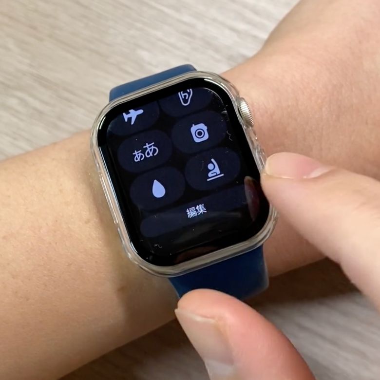 コントロールセンターを開いたApple Watch