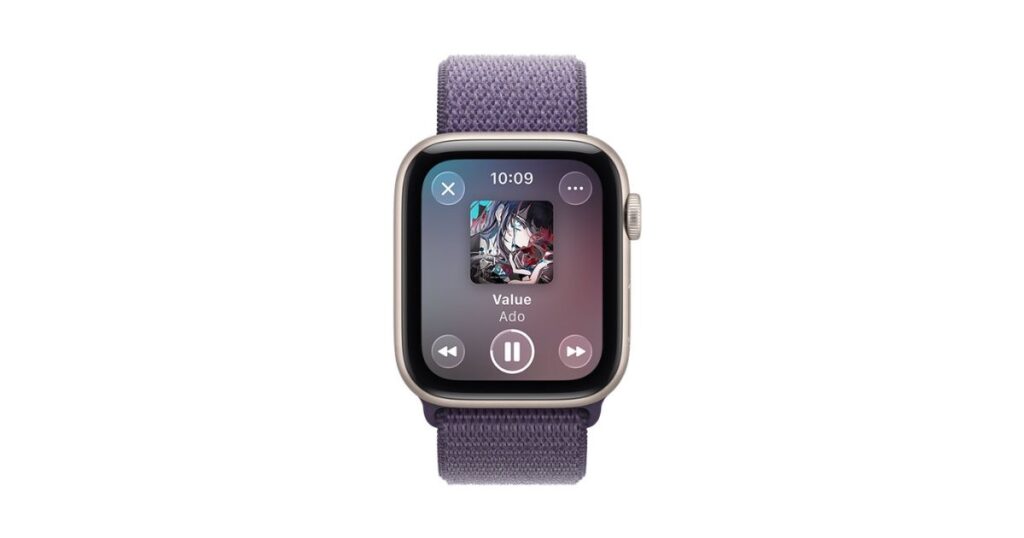 Apple Watch SE3（音楽の再生画面）